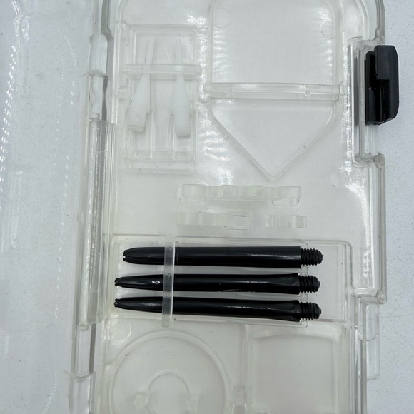 VTG Accudart Steel Tip Darts Set w Case & Flights Set of 2 + Halex Impact Brass - Picture 3 of 11